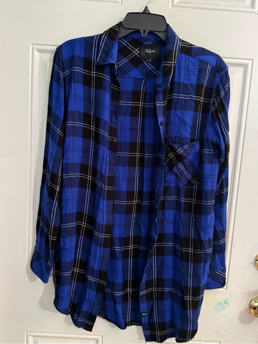 Rails Men's Royal Blue & Black Plaid Button-Down Shirt